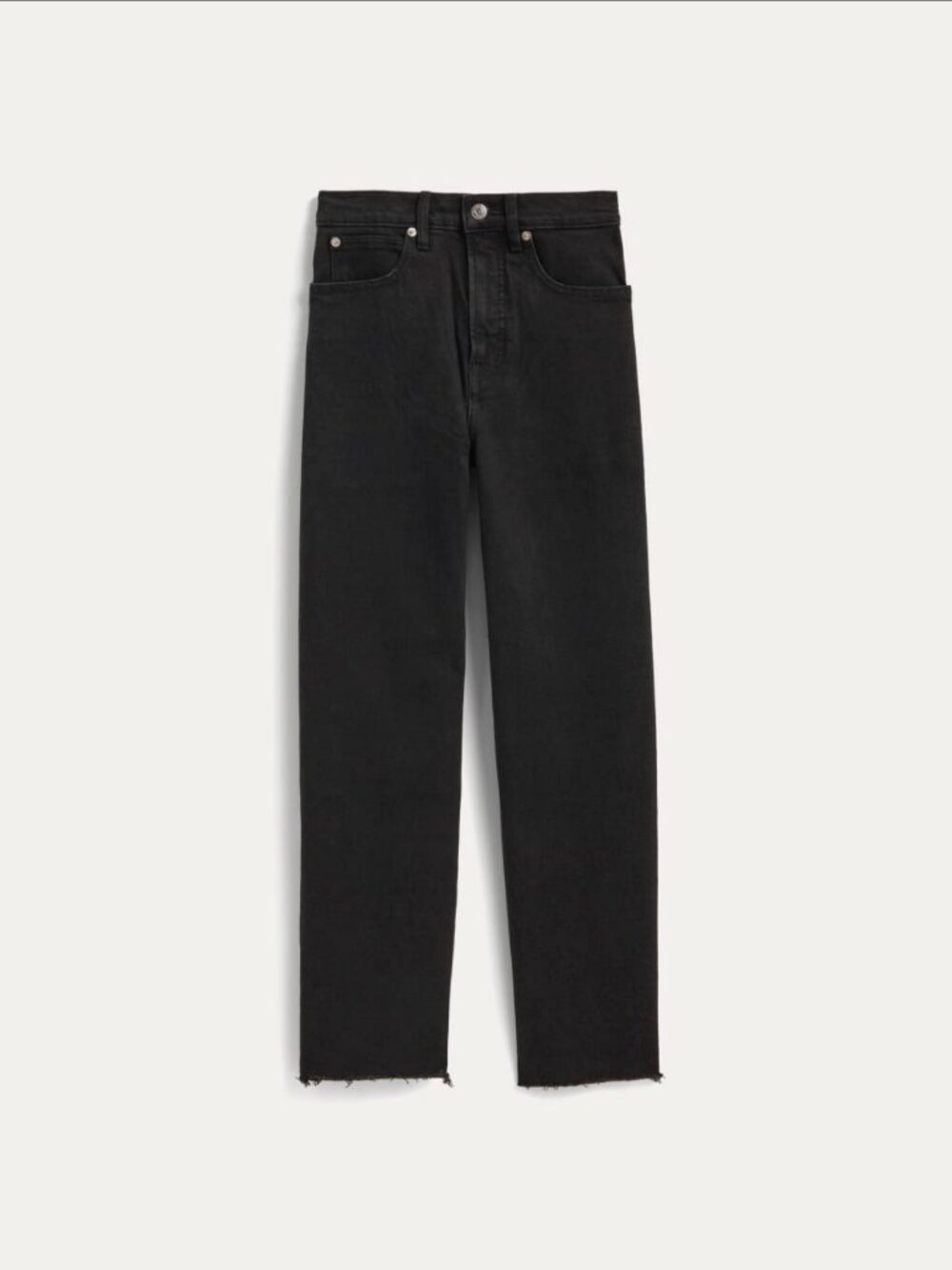 Everlane The Way-High Straight Leg Jean in Coal Sz 25